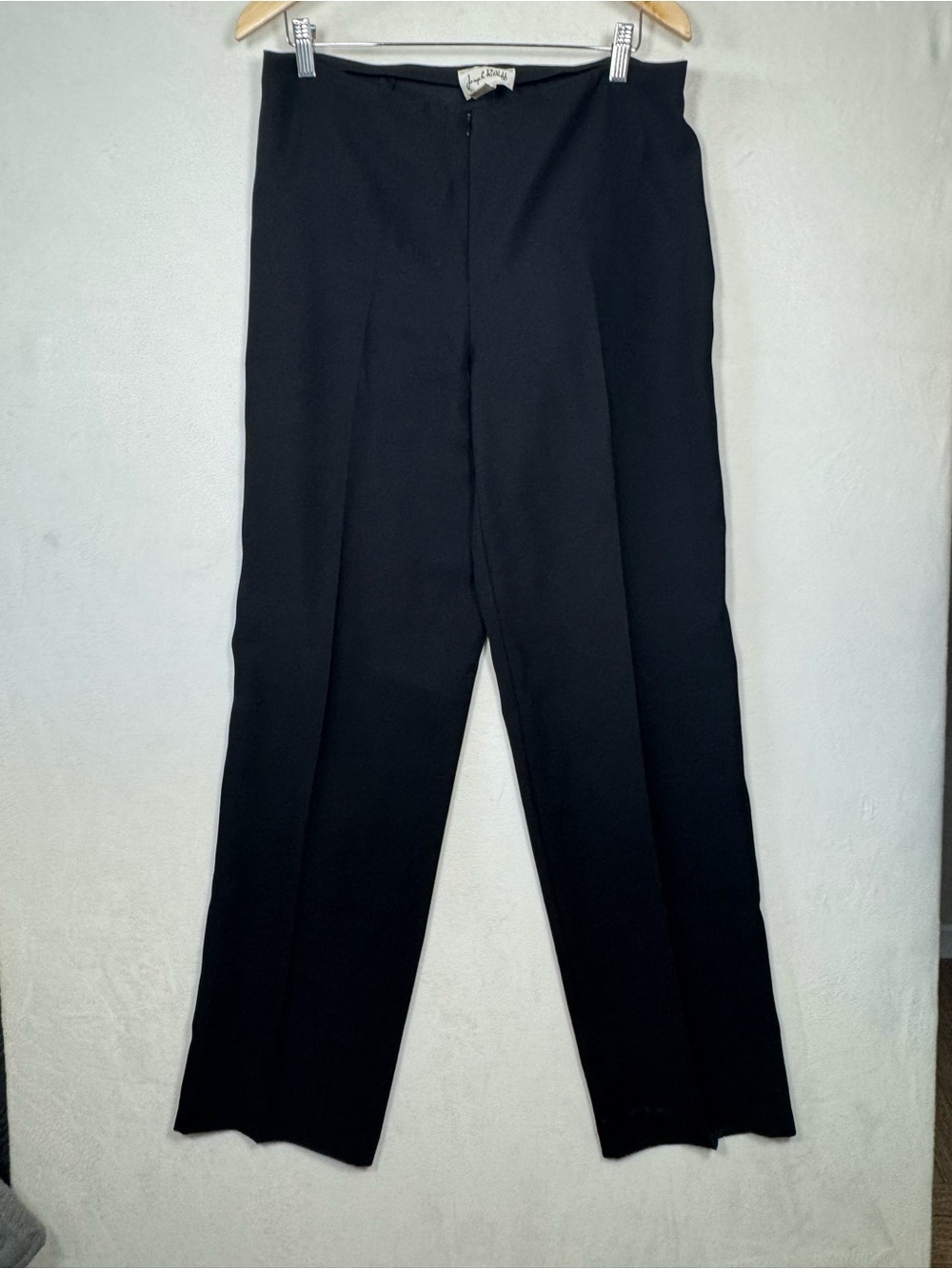 Joseph Ribkoff Black Straight-Leg Trousers with Center Crease